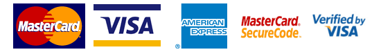 MasterCard Visa American Express Verified By Visa logos